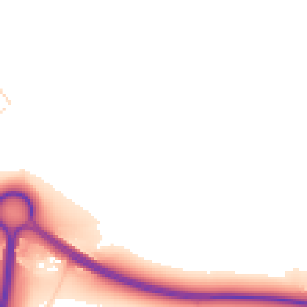 Daytime road noise heatmap for HP9 2BH