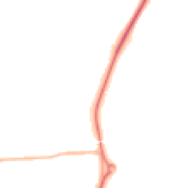 Night-time road noise heatmap for HP9 2EH