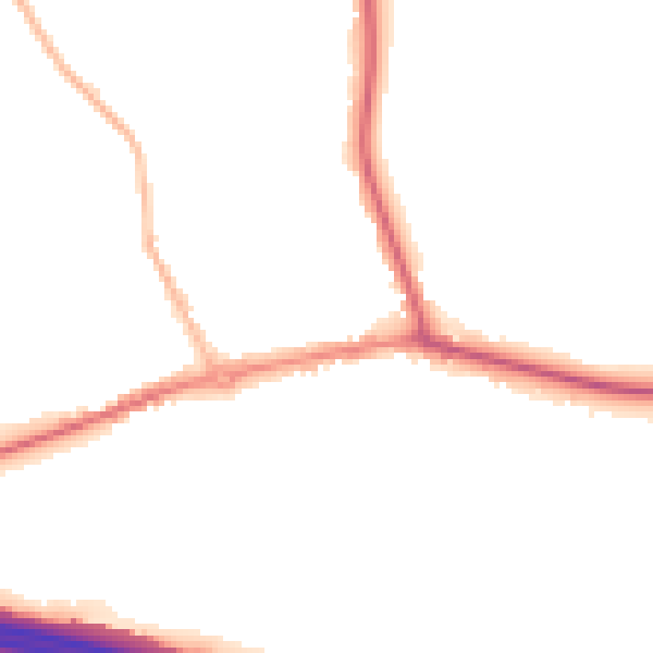 Night-time road noise heatmap for HP9 2FN