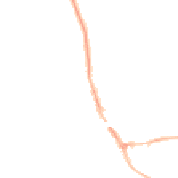 Night-time road noise heatmap for HP9 2LZ