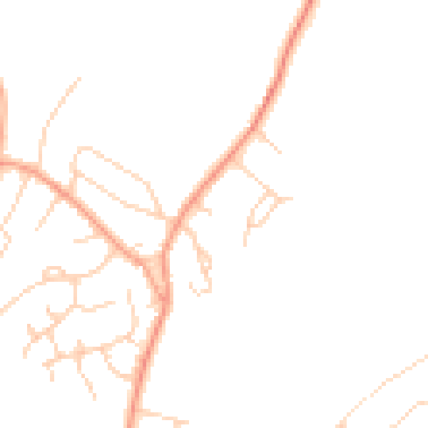 Daytime road noise heatmap for HP9 2QT