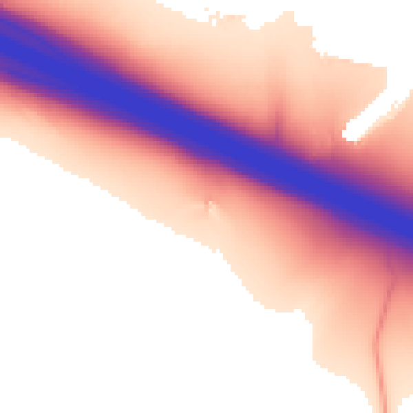 Daytime road noise heatmap for HP9 2SB
