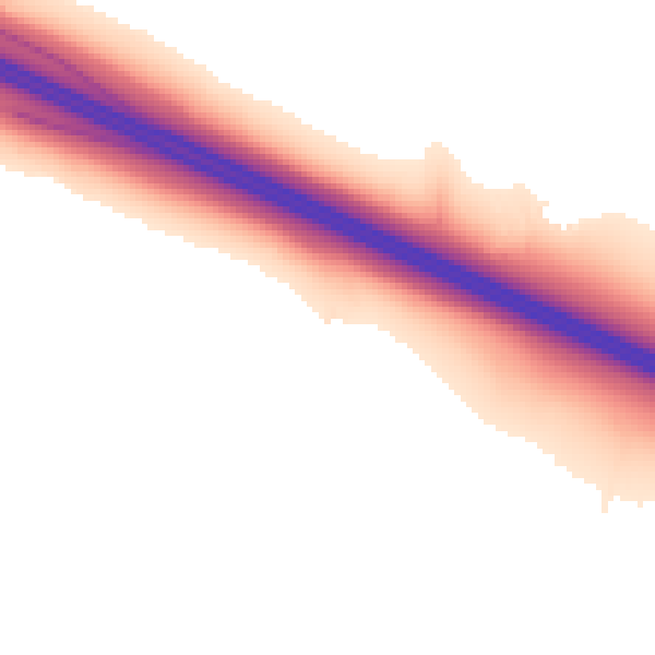Night-time road noise heatmap for HP9 2SB