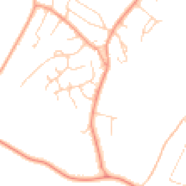 Daytime road noise heatmap for HP9 2SH
