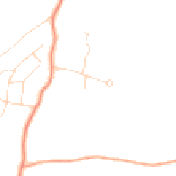 Daytime road noise heatmap for HP9 2SJ