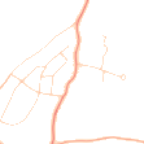 Daytime road noise heatmap for HP9 2SW