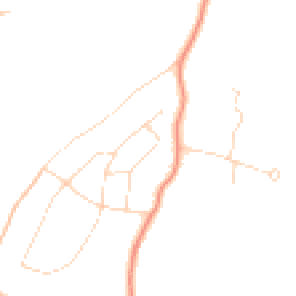 Daytime road noise heatmap for HP9 2TG