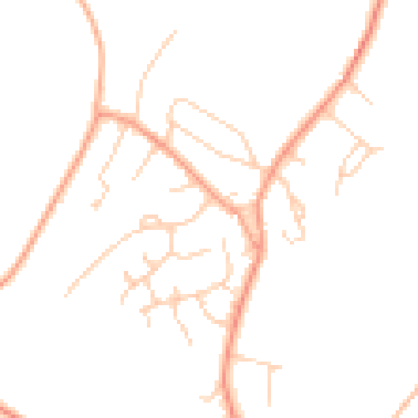 Daytime road noise heatmap for HP9 2YL