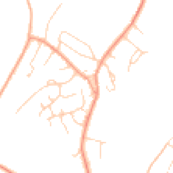 Daytime road noise heatmap for HP9 2YP
