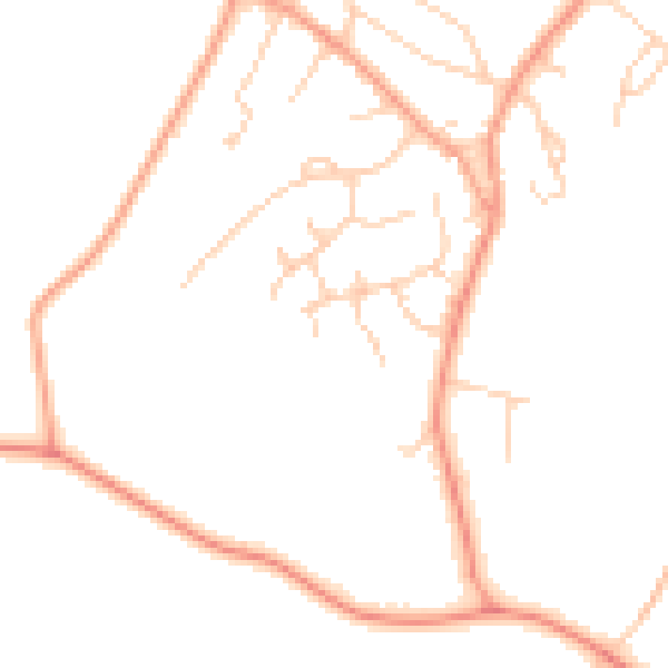 Daytime road noise heatmap for HP9 2YR
