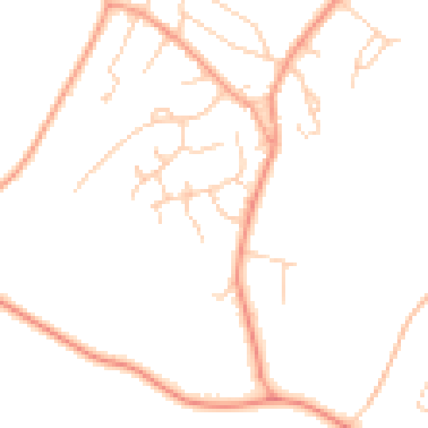 Daytime road noise heatmap for HP9 2YT