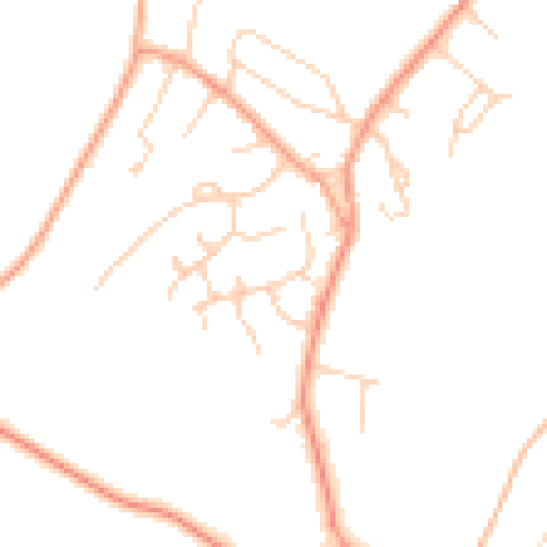 Daytime road noise heatmap for HP9 2YY