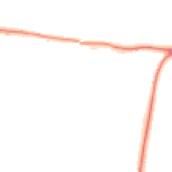 Night-time road noise heatmap for HR1 1AN