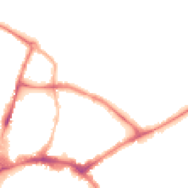 Night-time road noise heatmap for HR1 1BB