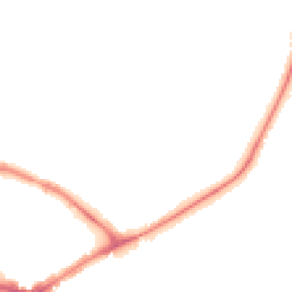 Night-time road noise heatmap for HR1 1BJ
