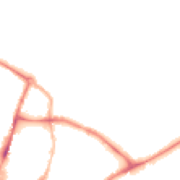 Night-time road noise heatmap for HR1 1DD