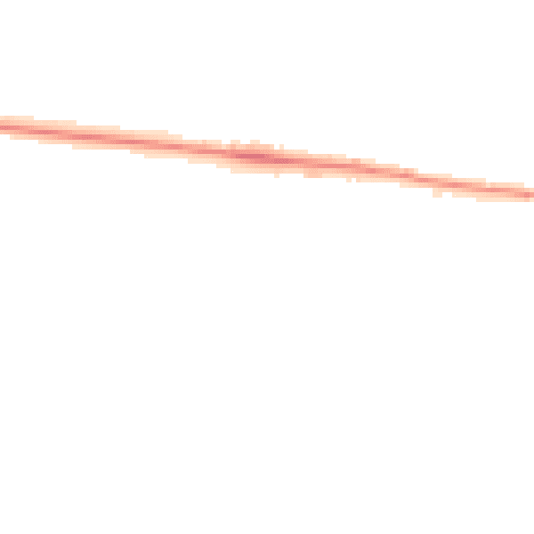 Night-time road noise heatmap for HR1 1EX