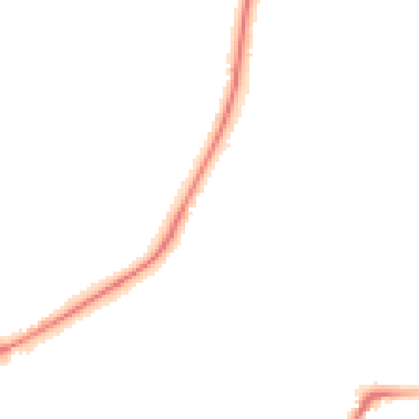 Night-time road noise heatmap for HR1 1GZ