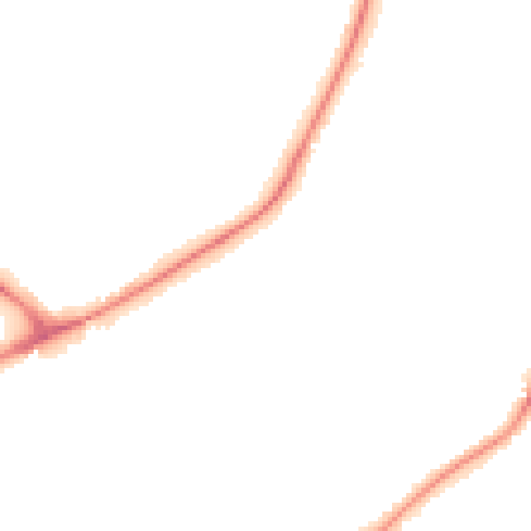 Night-time road noise heatmap for HR1 1HT