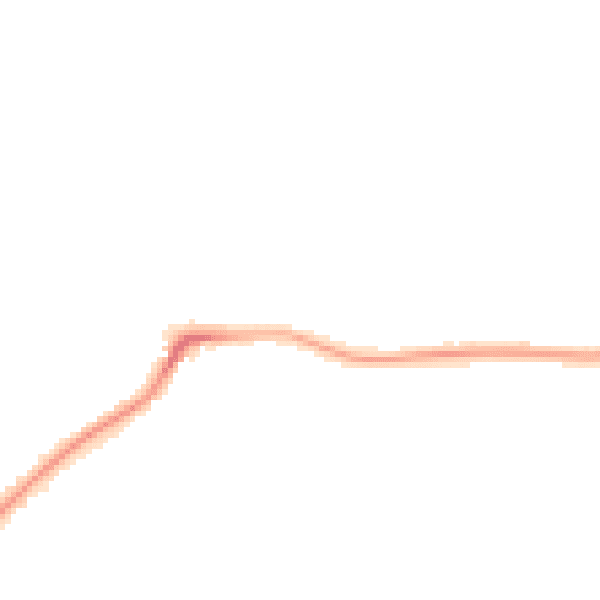Night-time road noise heatmap for HR1 1NW