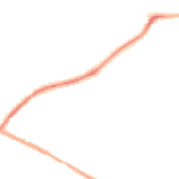Night-time road noise heatmap for HR1 2RH