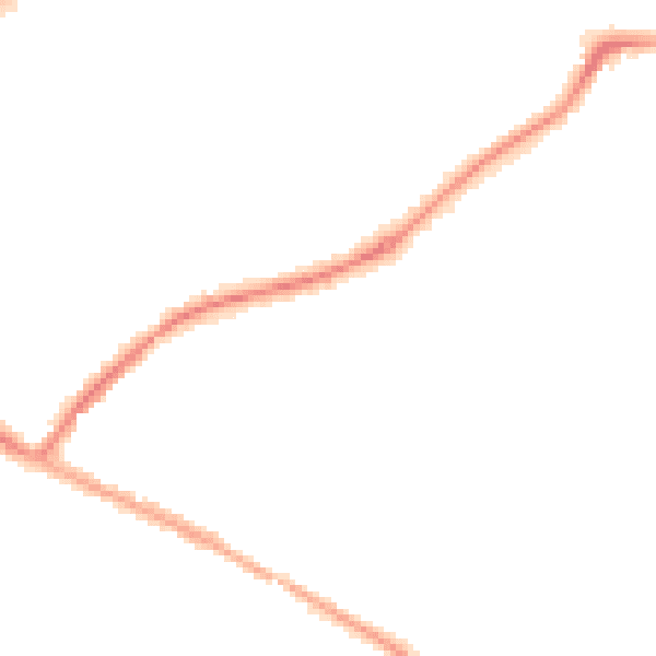 Night-time road noise heatmap for HR1 2RN