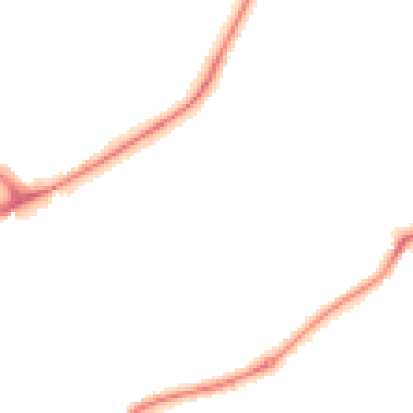 Night-time road noise heatmap for HR1 2TN