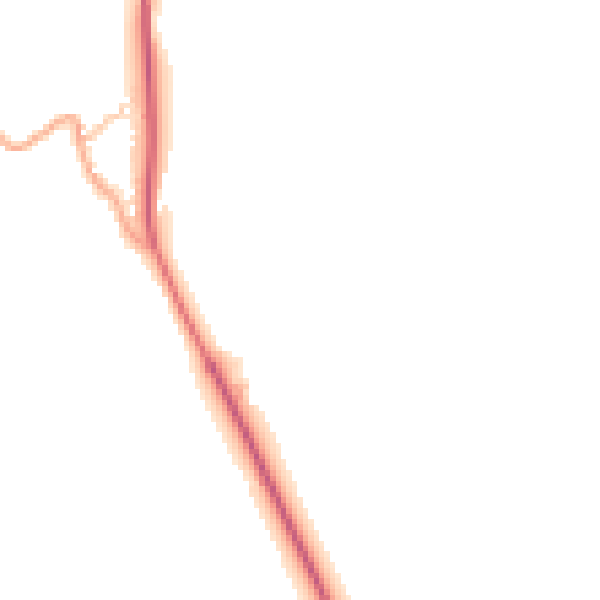 Daytime road noise heatmap for HR1 3AB