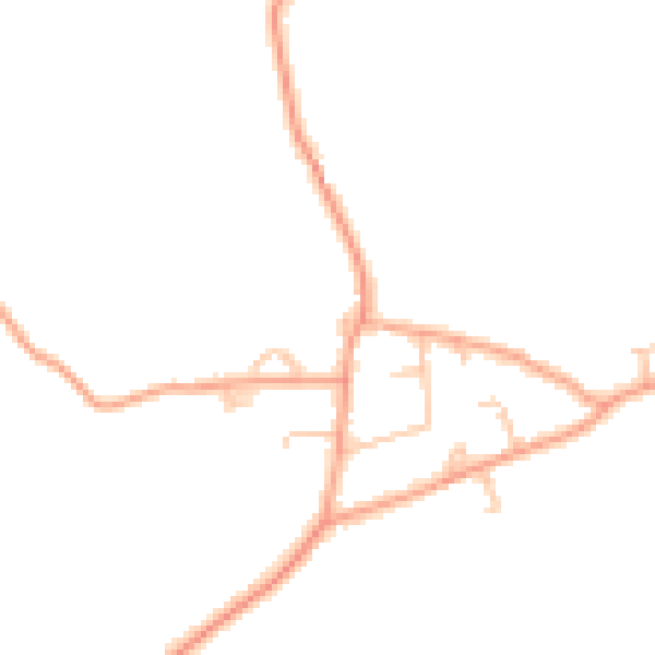 Daytime road noise heatmap for HR1 3EJ