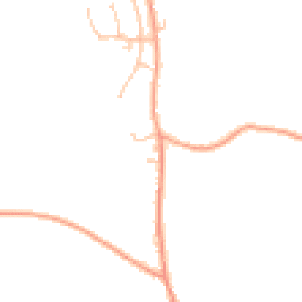 Daytime road noise heatmap for HR1 3HG