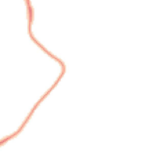 Night-time road noise heatmap for HR1 3JP