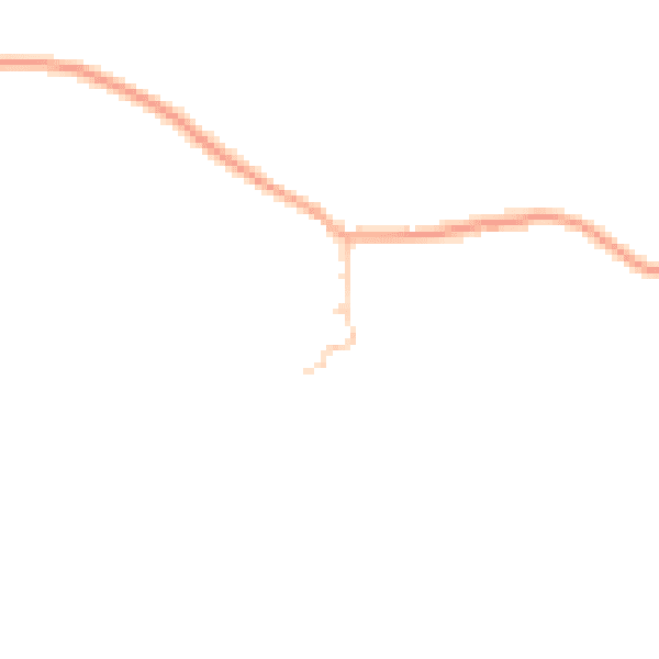 Daytime road noise heatmap for HR1 3JU