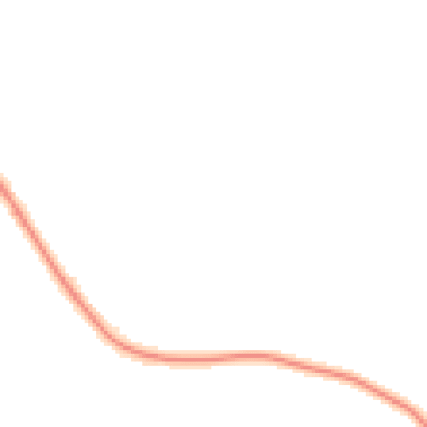 Night-time road noise heatmap for HR1 3LD