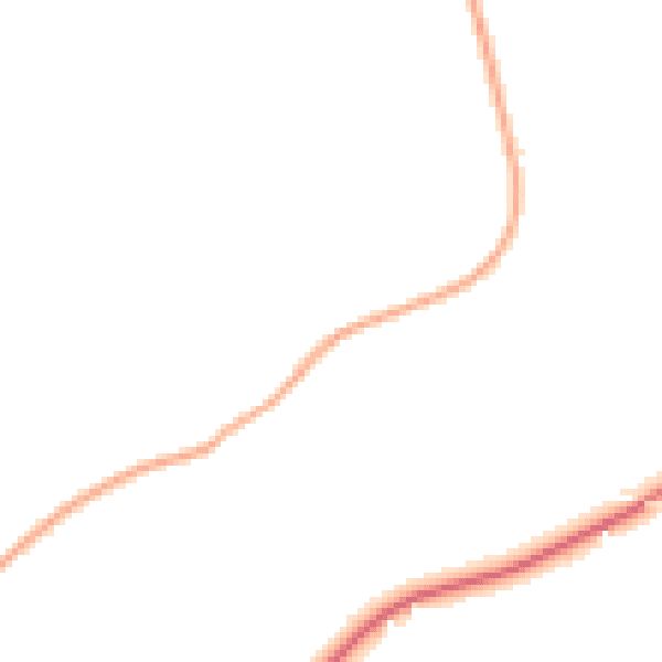 Night-time road noise heatmap for HR1 3NH