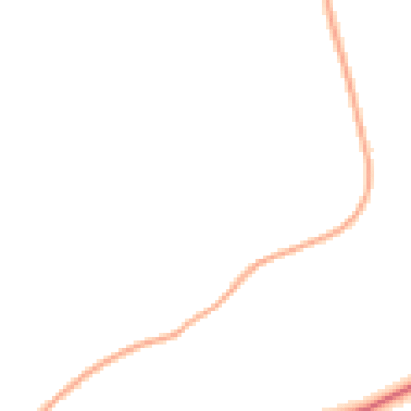 Night-time road noise heatmap for HR1 3NQ