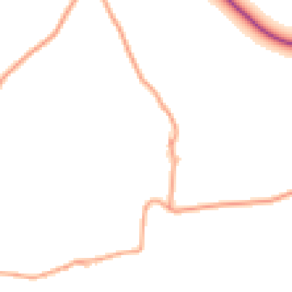 Daytime road noise heatmap for HR1 3PH