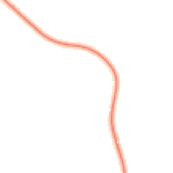 Night-time road noise heatmap for HR1 3PJ