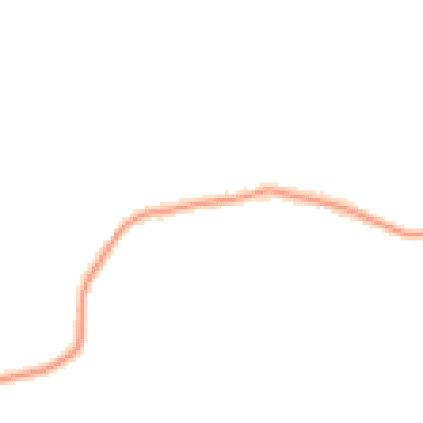 Night-time road noise heatmap for HR1 4AE