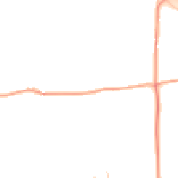 Daytime road noise heatmap for HR1 4BE
