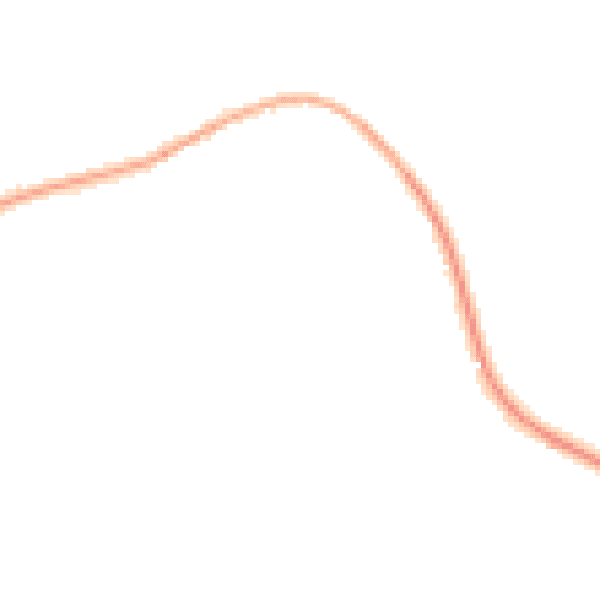Night-time road noise heatmap for HR1 4DD