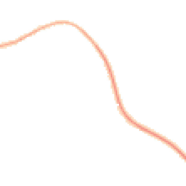 Night-time road noise heatmap for HR1 4DT