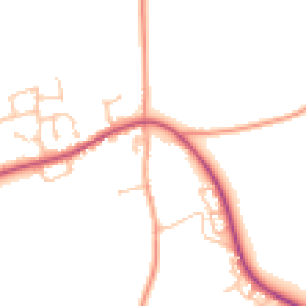 Daytime road noise heatmap for HR1 4GB