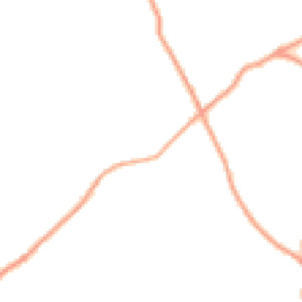 Daytime road noise heatmap for HR1 4SG