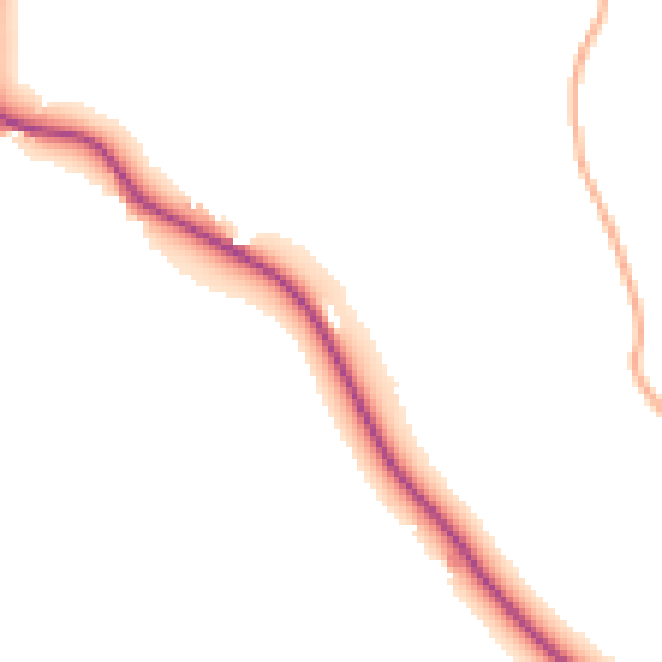 Daytime road noise heatmap for HR1 4TF
