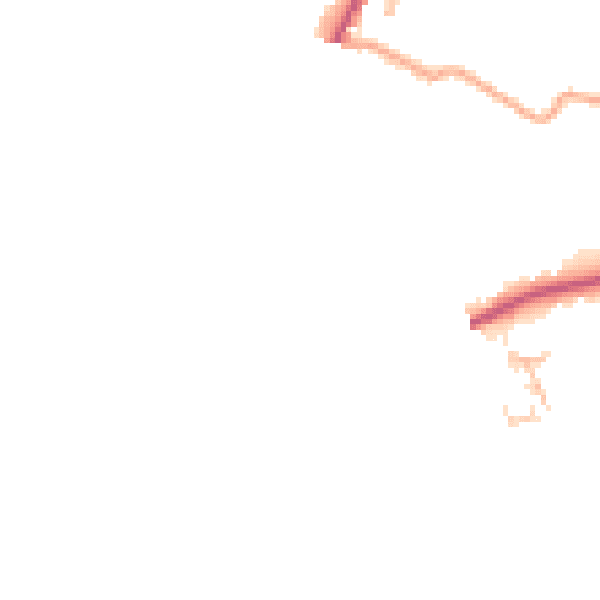 Daytime road noise heatmap for HR3 5AH