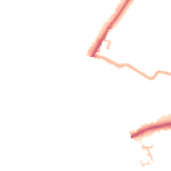 Daytime road noise heatmap for HR3 5AX