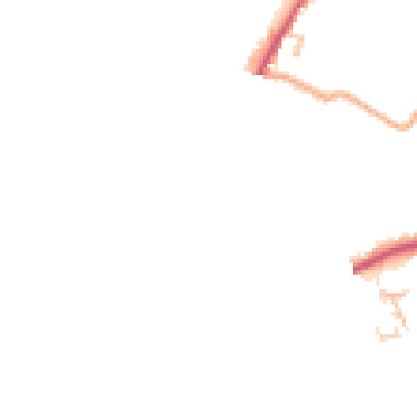 Daytime road noise heatmap for HR3 5BU