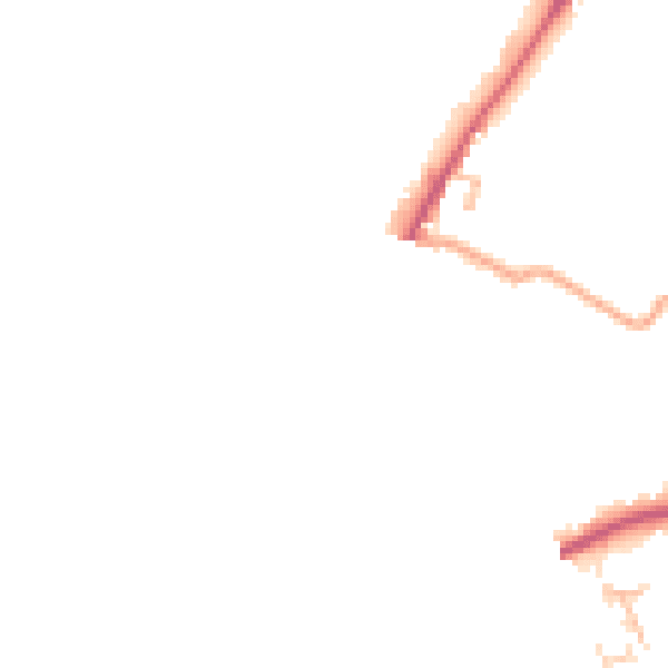 Daytime road noise heatmap for HR3 5DH