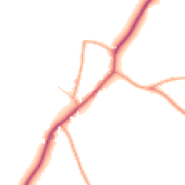 Daytime road noise heatmap for HR3 5ER