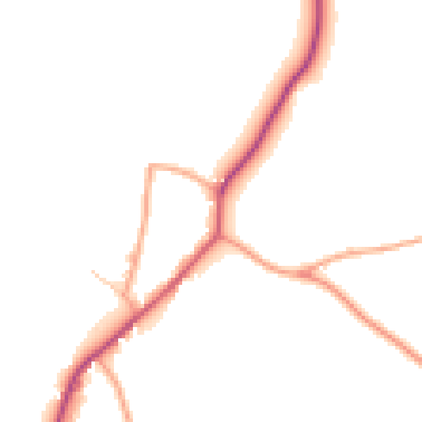Daytime road noise heatmap for HR3 5ET